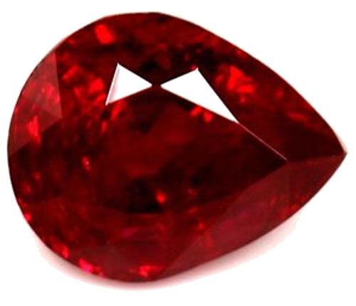 0.77 carat RED Pear Rubinas (1)