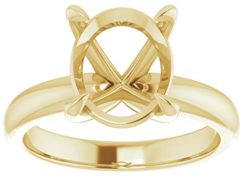 Sužadėtuvių Žiedas „Claw-Prong Solitaire“ 18k yellow gold Oval 11mm x 9mm (3)