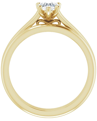 Sužadėtuvių Žiedas „Accented Infinity-Inspired“ 10k yellow gold Pear 7mm x 5mm (7)