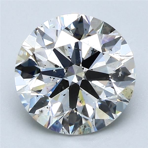 3.01 carat G-SI2 Excellent cut Natūralus Round Deimantas (1)
