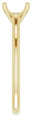 Sužadėtuvių Žiedas „Solitaire“ 585 Geltonojo Aukso Round 7mm (4)