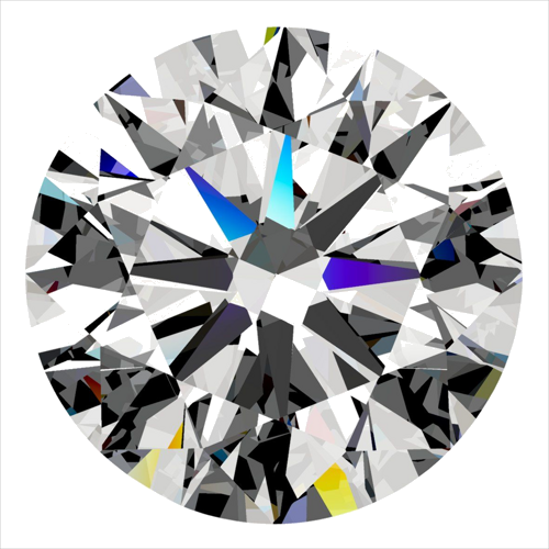 0.38 carat D-VVS1 Excellent cut Natūralus Round Deimantas (1)