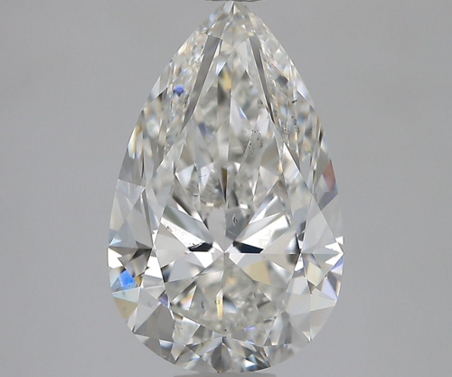 2.01 carat F-SI1 Natūralus Pear Deimantas (1)
