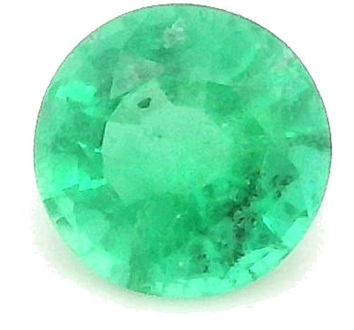 0.34 carat GREEN Round Smaragdas (1)