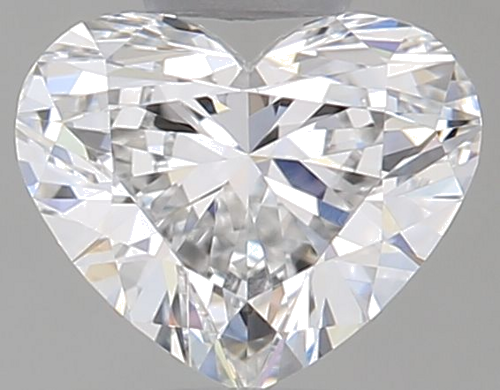 0.38 carat E-VVS1 Natūralus Heart Deimantas (1)