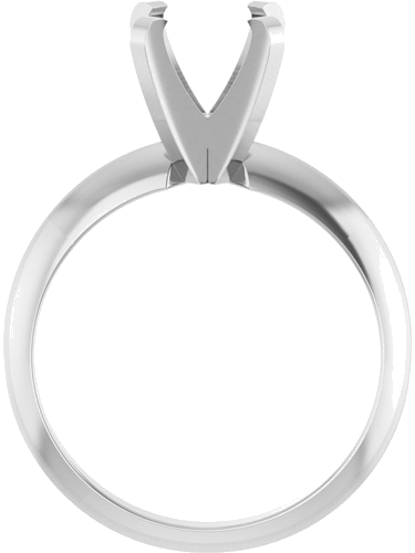Sužadėtuvių Žiedas „Lightweight Solitaire“ 14k white gold Square 5.5mm (2)
