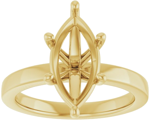 Sužadėtuvių Žiedas „Solitaire“ 14k yellow gold Marquise 14mm x 7mm (3)