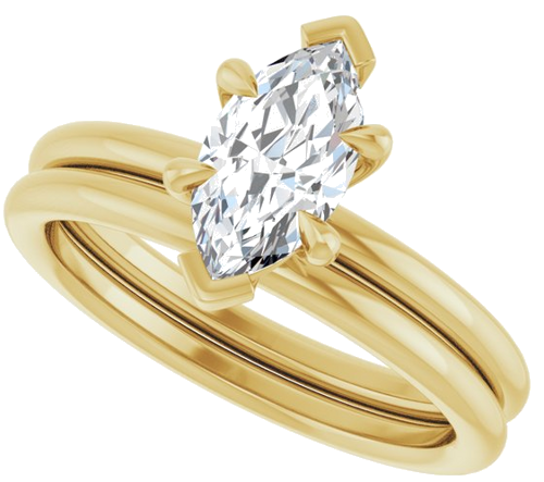 Sužadėtuvių Žiedas „Claw-Prong Solitaire“ 14k yellow gold Marquise 9.5mm x 5mm (10)
