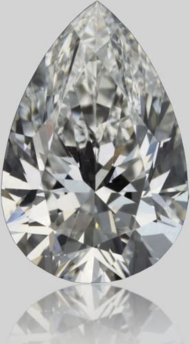 0.5 carat F-VVS1 Natūralus Pear Deimantas (1)