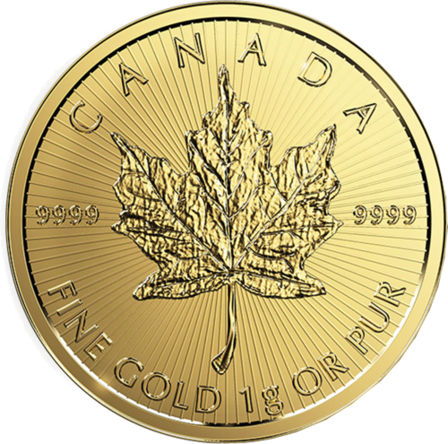 1 g Maple Leaf Canada Gold Coin (Mix year) (1)