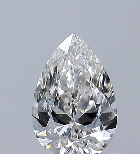 0.5 carat H-VS2 Natūralus Pear Deimantas (1)