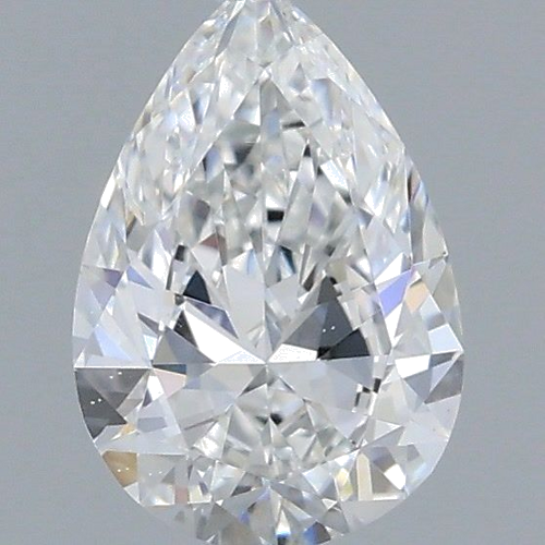 0.4 carat F-VS2 Natūralus Pear Deimantas (1)