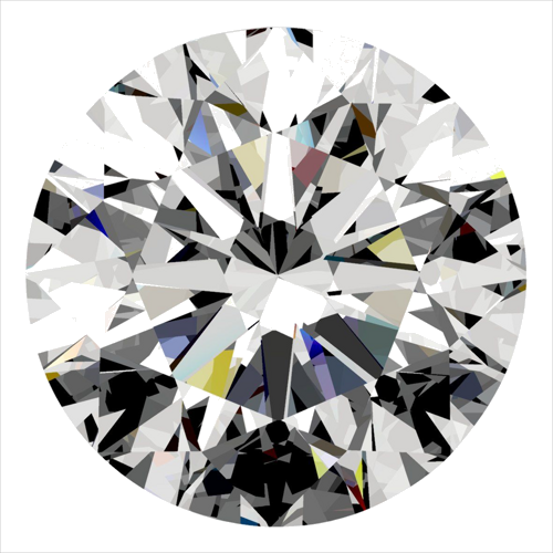 0.36 carat E-VVS2 Excellent cut Natūralus Round Deimantas (1)