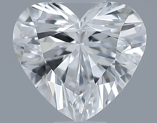 0.53 carat G-VVS2 Natūralus Heart Deimantas (1)