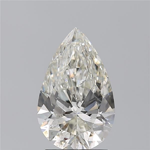 2.2 carat J-SI2 Natūralus Pear Deimantas (1)