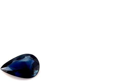 0.39 carat BLUE Pear Safyras (1)