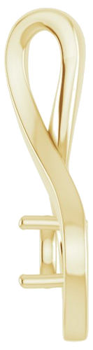 14K Yellow 4.4 mm Round Pendant Mounting (3)