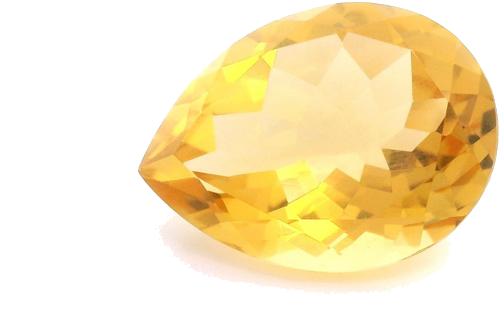 8.07 carat YELLOW Pear Citrine (1)