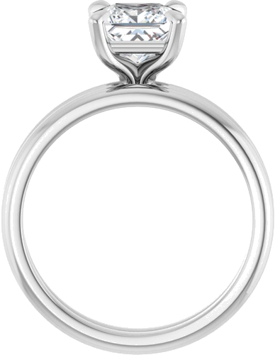 Sužadėtuvių Žiedas „Solitaire“ 950 Platinos Square 6mm (7)