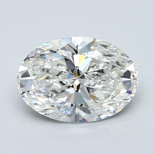 1.55 carat F-SI1 Natūralus Oval Deimantas (1)