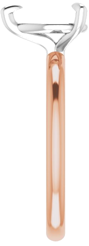 Sužadėtuvių Žiedas „Solitaire“ 585 Baltojo Ir Rožinis Aukso Pear Shape 9mm x 6mm (4)