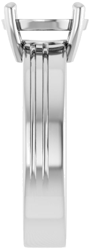 Sužadėtuvių Žiedas „Solitaire“ 18k white gold Round 9mm (4)