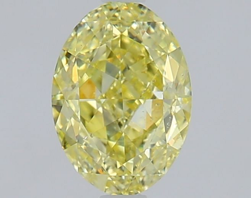 1.01 carat Fancy Yellow-SI2 Natūralus Oval Deimantas (1)