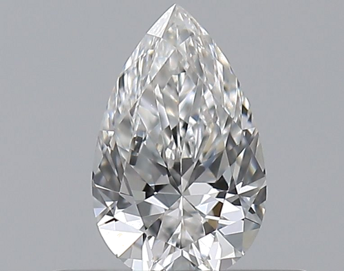 0.3 carat F-VVS2 Natūralus Pear Deimantas (1)