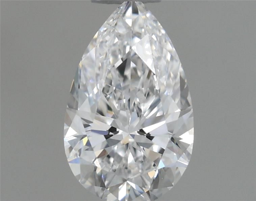 0.37 carat D-VVS2 Natūralus Pear Deimantas (1)