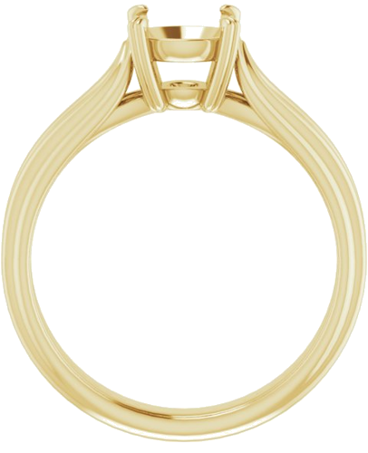 Sužadėtuvių Žiedas „Solitaire“ 14k yellow gold Round 6.5mm (2)