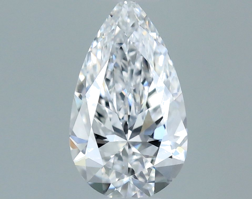 0.4 carat D-VS1 Natūralus Pear Deimantas (1)
