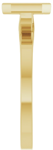 Sužadėtuvių Žiedas „Bezel-Set Accented“ 14k yellow gold Emerald 9mm x 7mm (4)