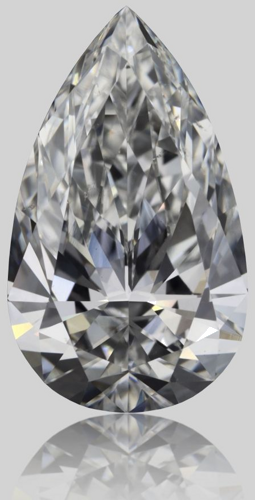 1.5 carat F-SI1 Natūralus Pear Deimantas (1)