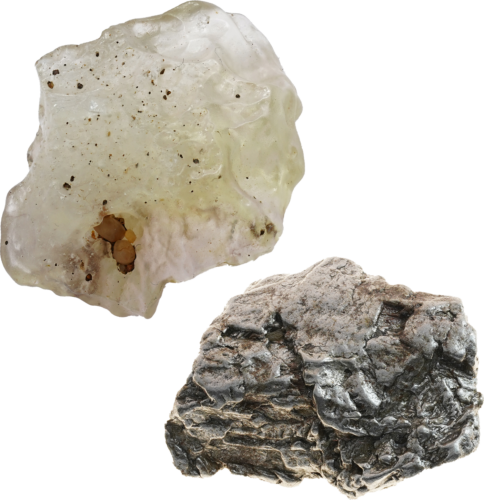 Meteoritas Campo del Cielo - Su Libijos stiklu (1)