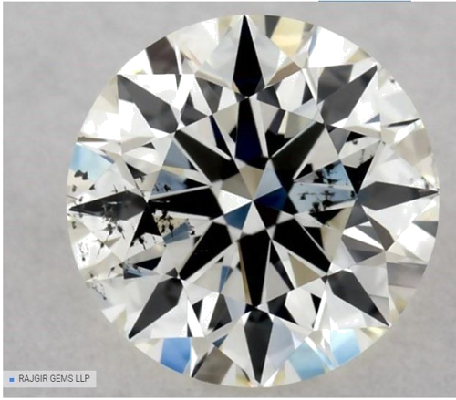 0.61 carat K-SI2 Excellent cut Natūralus Round Deimantas (1)