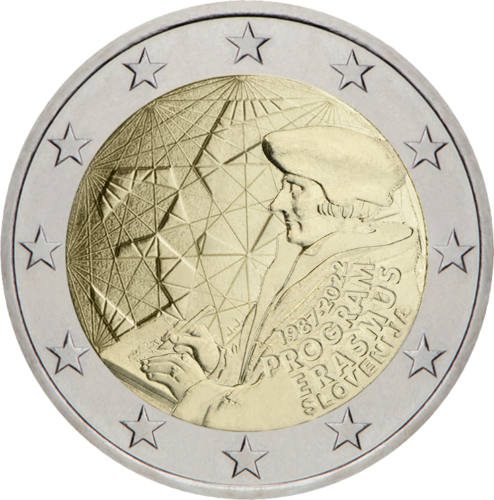 2022 Словения Еразъм 35-та монета от 2 евро (1)