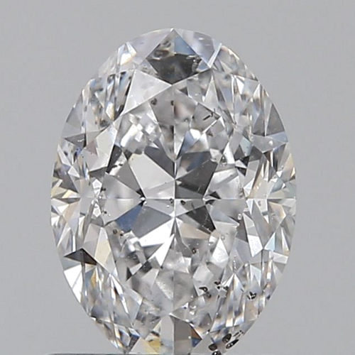 0.9 carat D-SI2 Natūralus Oval Deimantas (1)