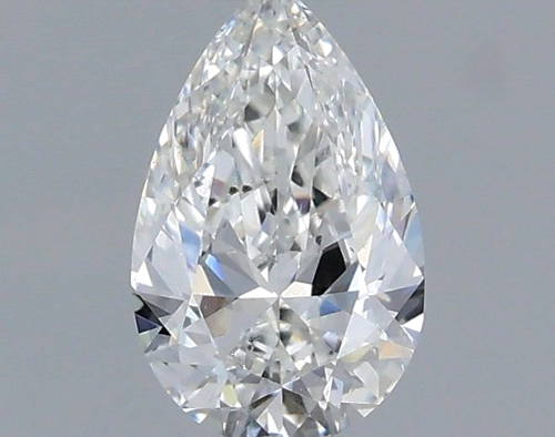 0.5 carat G-SI2 Natūralus Pear Deimantas (1)