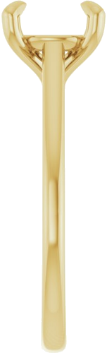 Sužadėtuvių Žiedas „Solitaire“ 585 Geltonojo Aukso Round 8mm (4)