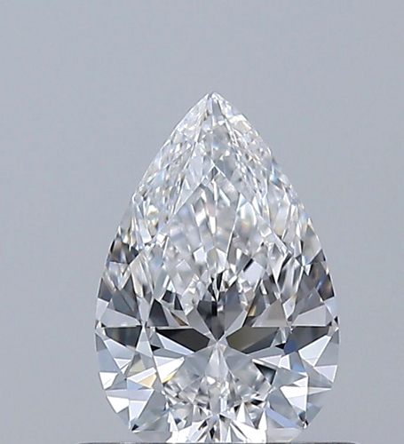 0.5 carat D-VVS2 Natūralus Pear Deimantas (1)