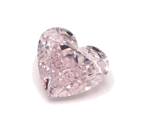 0.79 carat Light  Pink-VVS2 Natūralus Heart Deimantas (1)