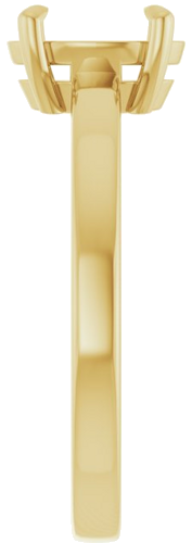 Sužadėtuvių Žiedas „Solitaire“ 585 Geltonojo Aukso Oval 8mm x 6mm (4)