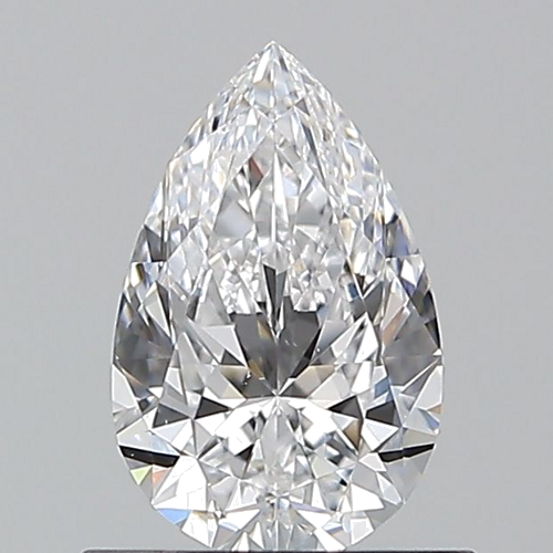 0.7 carat D-VS2 Natūralus Pear Deimantas (1)