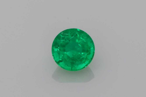 0.45 carat GREEN Round Smaragdas (1)