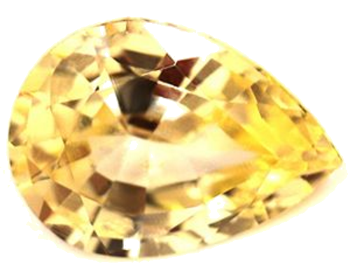 1.29 carat YELLOW Pear Safyras (1)