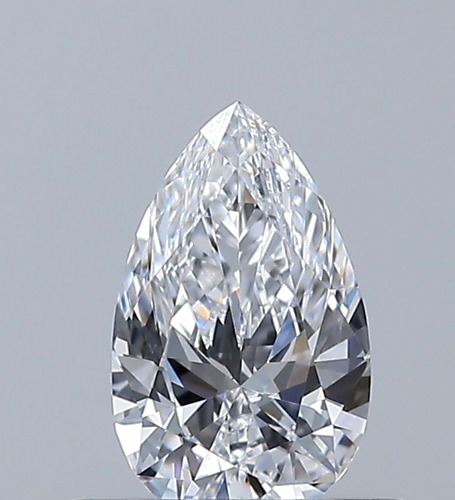 0.4 carat D-VVS2 Natūralus Pear Deimantas (1)