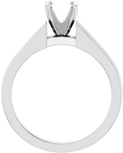 Sužadėtuvių Žiedas „Solitaire“ 585 Baltojo Aukso Round 5.8mm (2)