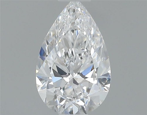 0.38 carat D-VVS2 Natūralus Pear Deimantas (1)