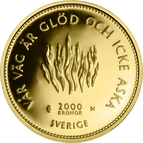 2005 Sweden Carl XVI Gustaf 2000 kroner gold coin (2)
