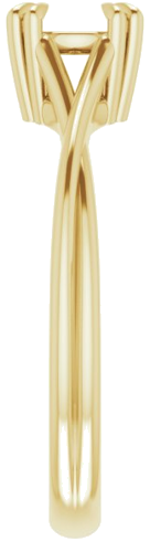 Sužadėtuvių Žiedas „Solitaire“ 585 Geltonojo Aukso Round 6mm (4)